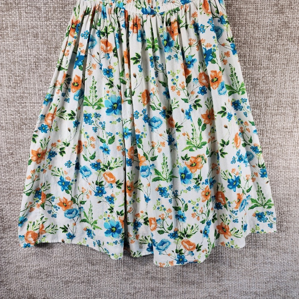 Peyton & Parker Girls Floral Midi Dress Ruffle Strap Size M (10-12) 100% Cotton - Picture 4 of 11